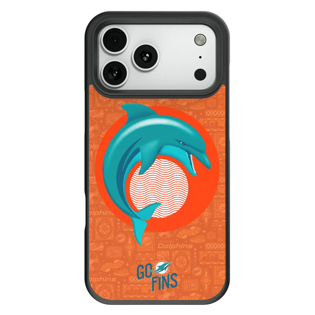 Miami Dolphins Deco Bump Phone Case for Apple iPhone
