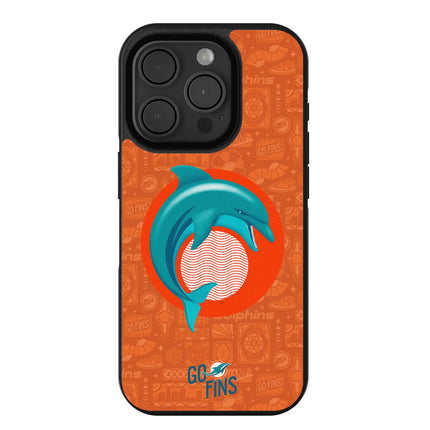 Miami Dolphins Deco Bump Phone Case for Apple iPhone