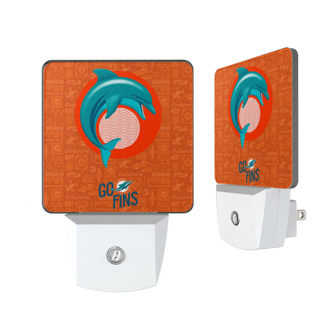 Miami Dolphins Deco Night Light 2-Pack