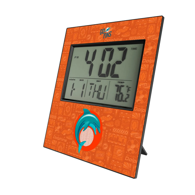 Miami Dolphins Deco Wall Clock