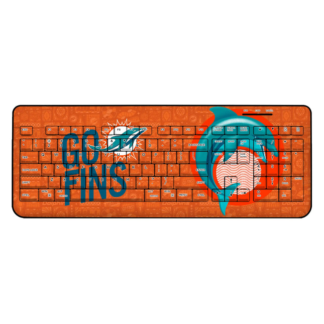 Miami Dolphins Deco Wireless USB Keyboard