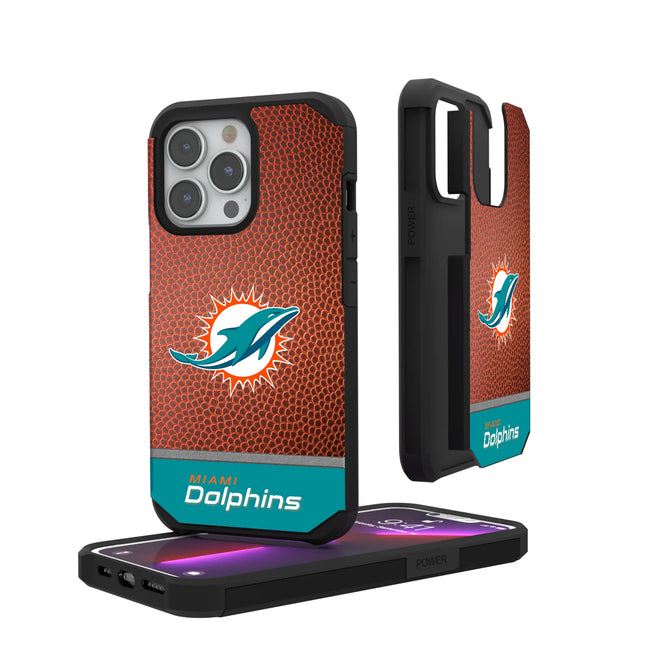 Miami Dolphins Football Wordmark Rugged Phone Case for Apple iPhone