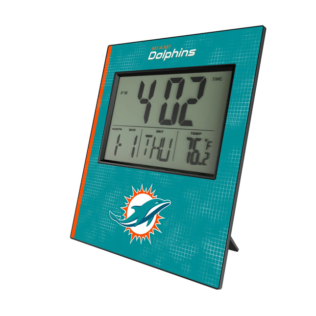 Miami Dolphins Hatch Wall Clock