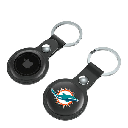 Miami Dolphins Insignia Black Airtag Holder 2-Pack