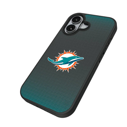 Miami Dolphins Linen Bump Phone Case for Apple iPhone