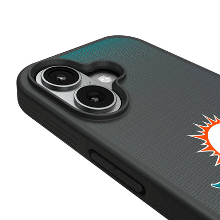 Miami Dolphins Linen Bump Phone Case for Apple iPhone