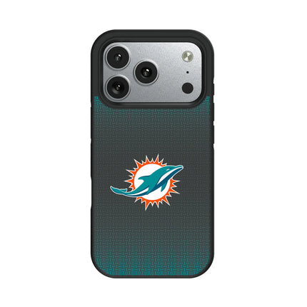 Miami Dolphins Linen Bump Phone Case for Apple iPhone