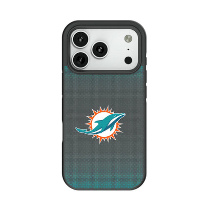 Miami Dolphins Linen Bump Phone Case for Apple iPhone