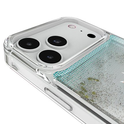 Miami Dolphins Linen Glitter Phone Case for Apple iPhone