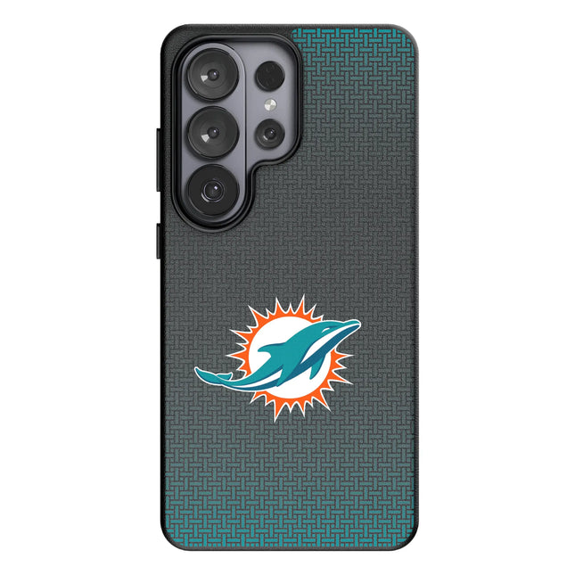Miami Dolphins Linen MagSafe Compatible Phone Case for Samsung Galaxy