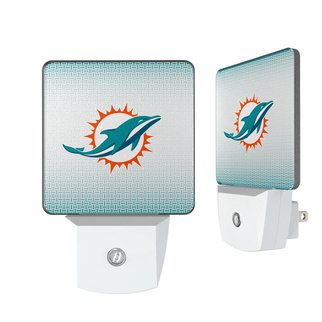 Miami Dolphins Linen Night Light 2-Pack