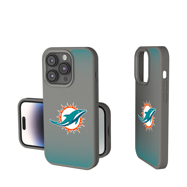 Miami Dolphins Linen Soft Touch Phone Case for Apple iPhone