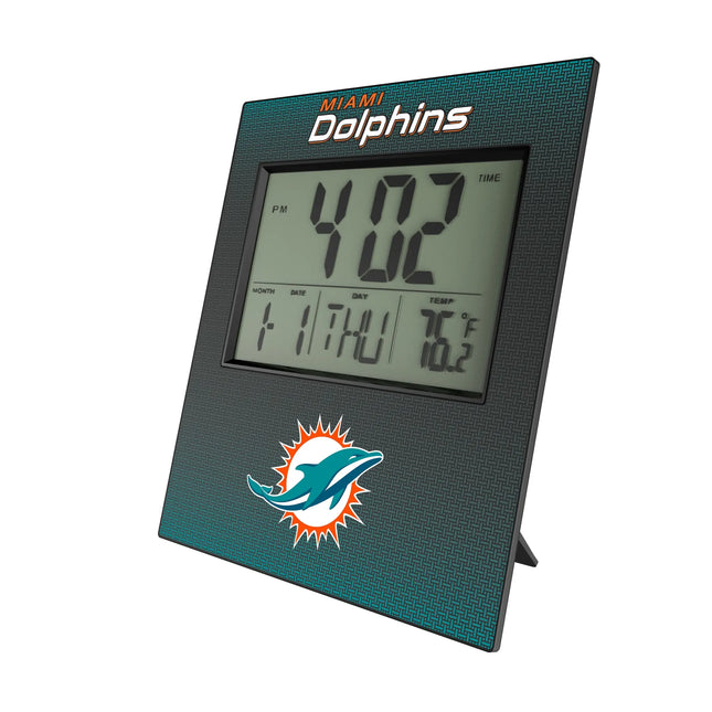 Miami Dolphins Linen Wall Clock