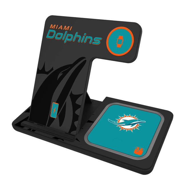 Miami Dolphins Monocolor Tilt 3 in 1 Charging Station