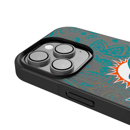 Miami Dolphins Paisley Bump Phone Case for Apple iPhone