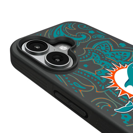 Miami Dolphins Paisley Bump Phone Case for Apple iPhone