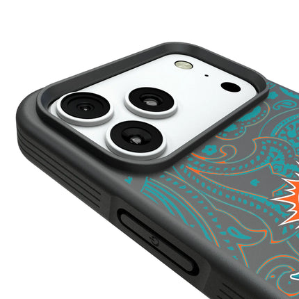 Miami Dolphins Paisley Bump Phone Case for Apple iPhone
