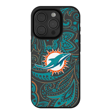 Miami Dolphins Paisley Bump Phone Case for Apple iPhone