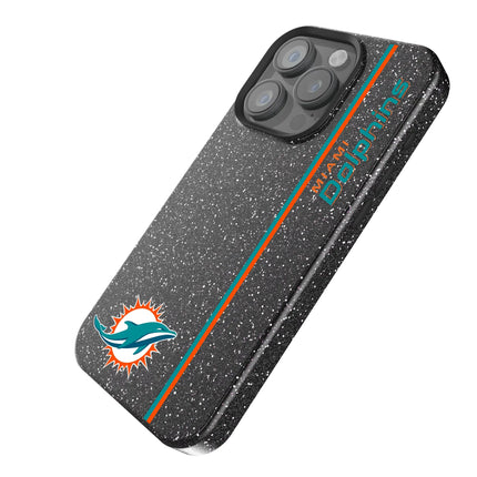Miami Dolphins Sidebar Black Bling Phone Case for Apple iPhone