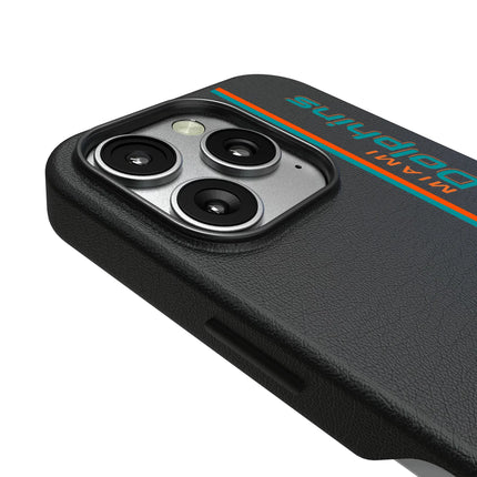 Miami Dolphins Sidebar MagSafe Compatible Phone Case for Apple iPhone