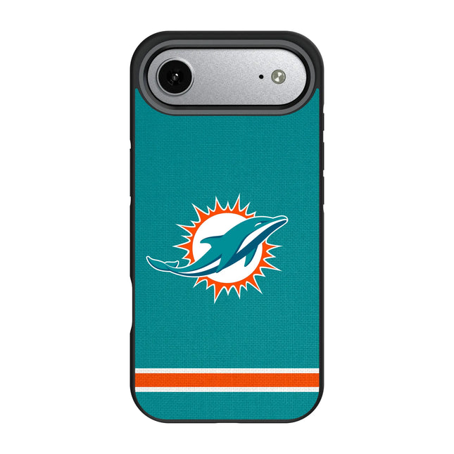 Miami Dolphins Stripe Bump Phone Case for Apple iPhone
