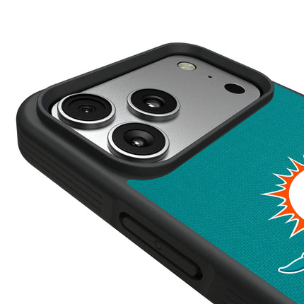 Miami Dolphins Stripe Bump Phone Case for Apple iPhone