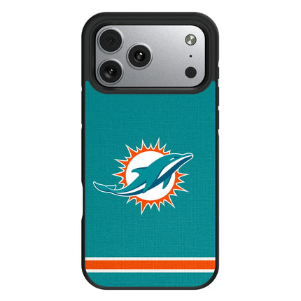 Miami Dolphins Stripe Bump Phone Case for Apple iPhone