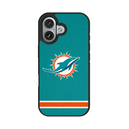Miami Dolphins Stripe Bump Phone Case for Apple iPhone