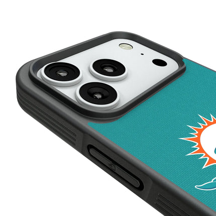 Miami Dolphins Stripe Bump Phone Case for Apple iPhone