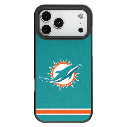 Miami Dolphins Stripe Bump Phone Case for Apple iPhone