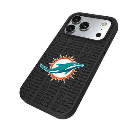 Miami Dolphins Text Backdrop Bump Phone Case for Apple iPhone