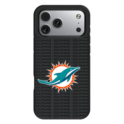 Miami Dolphins Text Backdrop Bump Phone Case for Apple iPhone