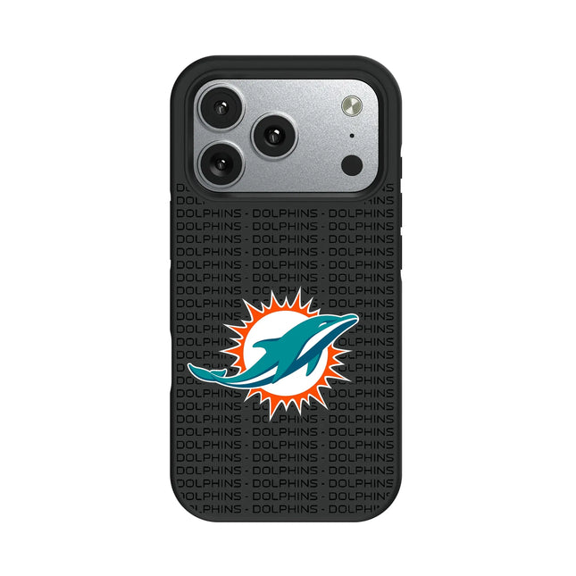 Miami Dolphins Text Backdrop Bump Phone Case for Apple iPhone