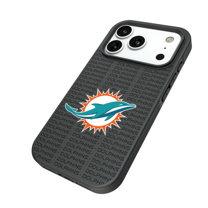 Miami Dolphins Text Backdrop Bump Phone Case for Apple iPhone