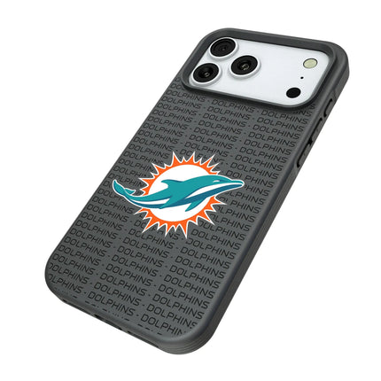 Miami Dolphins Text Backdrop Bump Phone Case for Apple iPhone