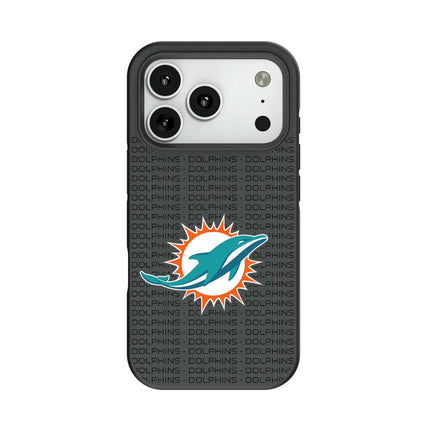 Miami Dolphins Text Backdrop Bump Phone Case for Apple iPhone