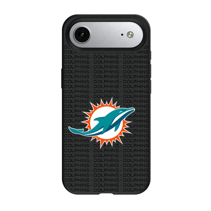 Miami Dolphins Text Backdrop MagSafe Compatible Phone Case for Apple iPhone