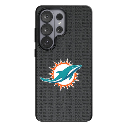 Miami Dolphins Text Backdrop MagSafe Compatible Phone Case for Samsung Galaxy