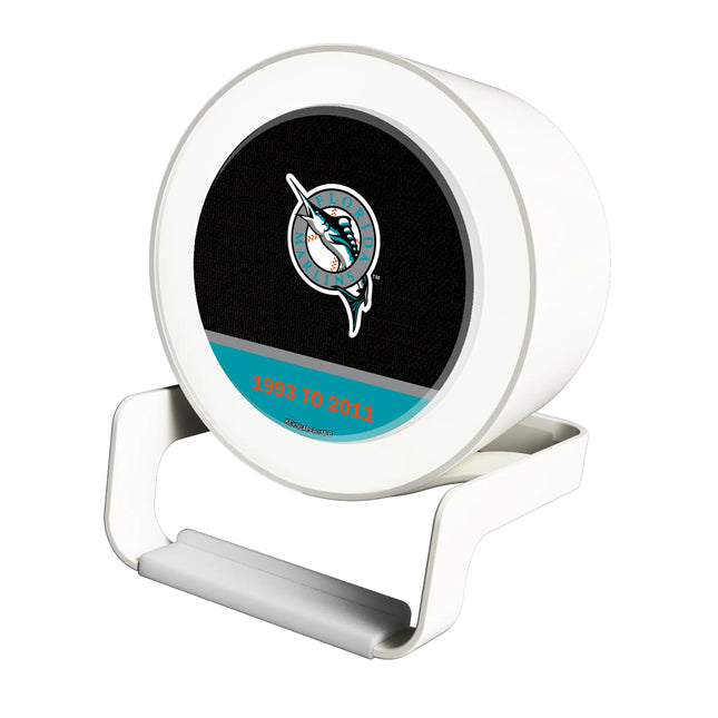 Miami Marlins 1993-2011 - Cooperstown Collection Endzone Solid Night Light Charger and Bluetooth Speaker
