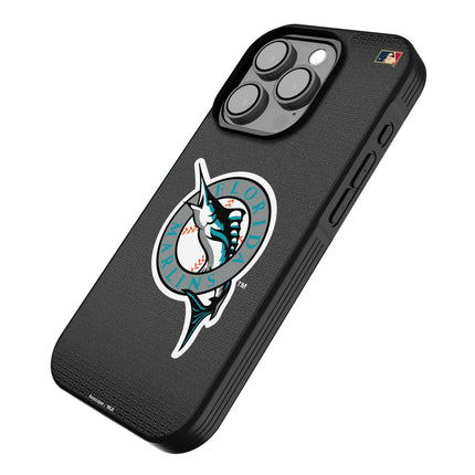 Miami Marlins 1993-2011 - Cooperstown Collection Linen Bump Phone Case for Apple iPhone