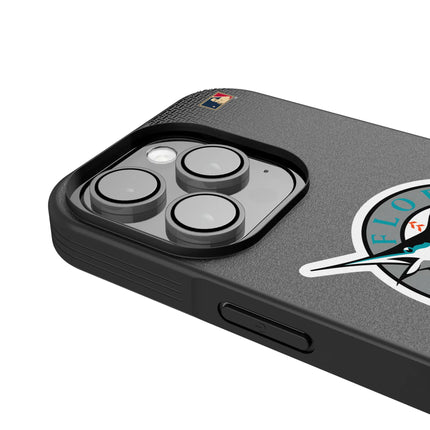 Miami Marlins 1993-2011 - Cooperstown Collection Linen Bump Phone Case for Apple iPhone