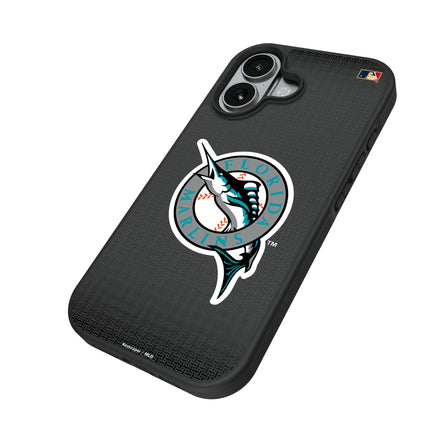 Miami Marlins 1993-2011 - Cooperstown Collection Linen Bump Phone Case for Apple iPhone