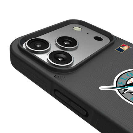 Miami Marlins 1993-2011 - Cooperstown Collection Linen Bump Phone Case for Apple iPhone