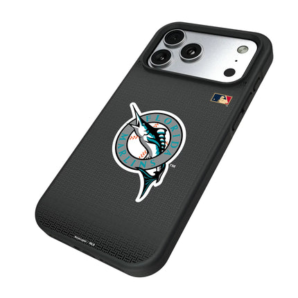 Miami Marlins 1993-2011 - Cooperstown Collection Linen Bump Phone Case for Apple iPhone