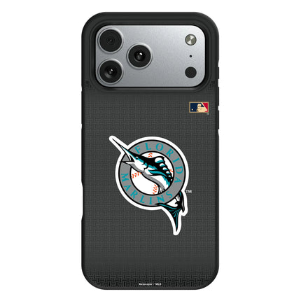 Miami Marlins 1993-2011 - Cooperstown Collection Linen Bump Phone Case for Apple iPhone