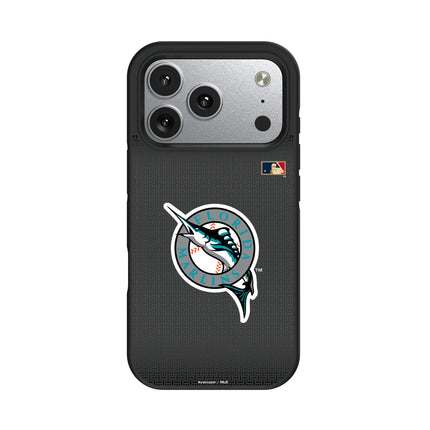 Miami Marlins 1993-2011 - Cooperstown Collection Linen Bump Phone Case for Apple iPhone