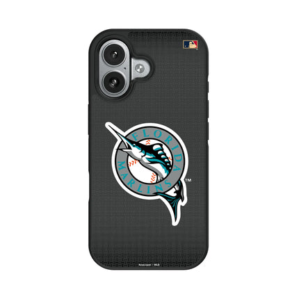 Miami Marlins 1993-2011 - Cooperstown Collection Linen Bump Phone Case for Apple iPhone