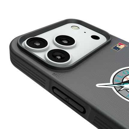 Miami Marlins 1993-2011 - Cooperstown Collection Linen Bump Phone Case for Apple iPhone