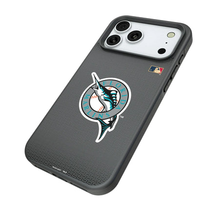 Miami Marlins 1993-2011 - Cooperstown Collection Linen Bump Phone Case for Apple iPhone