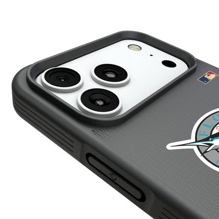Miami Marlins 1993-2011 - Cooperstown Collection Linen Bump Phone Case for Apple iPhone